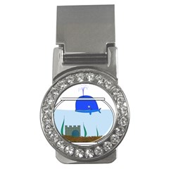 Wal-fish-small-world-lake-sea Money Clips (cz)  by 99art