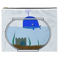 Wal-fish-small-world-lake-sea Cosmetic Bag (xxxl) by 99art