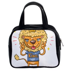 Animation-lion-animals-king-cool Classic Handbag (two Sides) by 99art