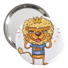 Animation-lion-animals-king-cool 3  Handbag Mirrors