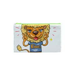 Animation-lion-animals-king-cool Cosmetic Bag (xs) by 99art