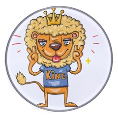 Animation-lion-animals-king-cool Wireless Fast Charger(white)