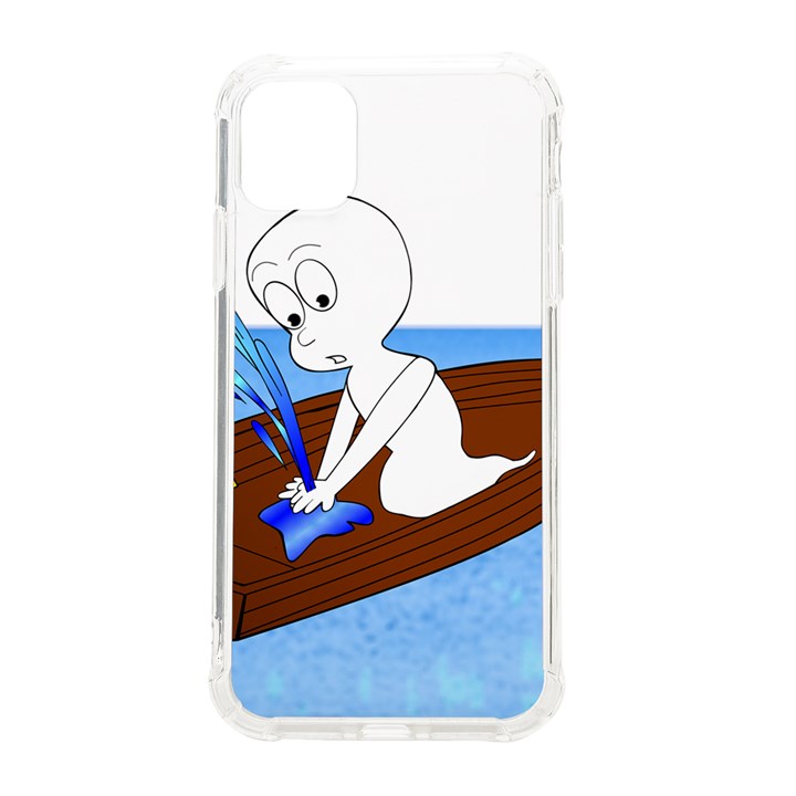 Spirit-boat-funny-comic-graphic iPhone 11 TPU UV Print Case