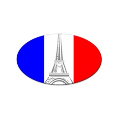 Eiffel-tower-france-flag-tower- Sticker Oval (100 Pack) by 99art