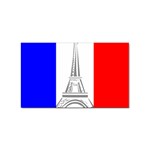 Eiffel-tower-france-flag-tower- Sticker Rectangular (100 pack) Front