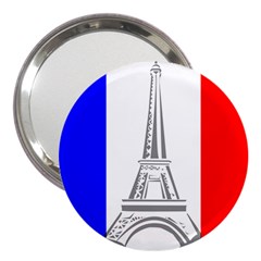 Eiffel-tower-france-flag-tower- 3  Handbag Mirrors