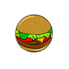 Hamburger-cheeseburger-fast-food Hat Clip Ball Marker by 99art