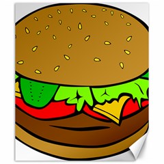 Hamburger-cheeseburger-fast-food Canvas 20  x 24 