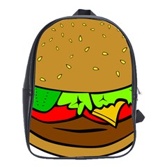 Hamburger-cheeseburger-fast-food School Bag (Large)