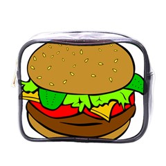 Hamburger-cheeseburger-fast-food Mini Toiletries Bag (One Side)