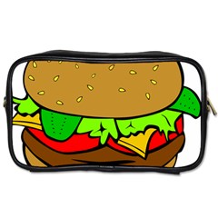 Hamburger-cheeseburger-fast-food Toiletries Bag (One Side)