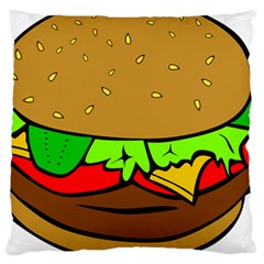 Hamburger-cheeseburger-fast-food Large Cushion Case (One Side)