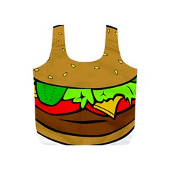 Hamburger-cheeseburger-fast-food Full Print Recycle Bag (S)