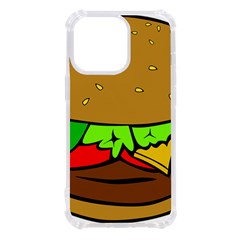 Hamburger-cheeseburger-fast-food iPhone 13 Pro TPU UV Print Case