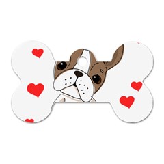 Animation-dog-cute-animate-comic Dog Tag Bone (one Side) by 99art