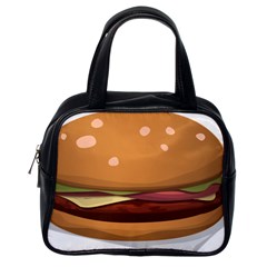 Hamburger-cheeseburger-burger-lunch Classic Handbag (one Side) by 99art