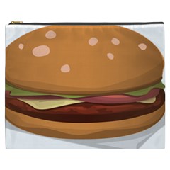 Hamburger-cheeseburger-burger-lunch Cosmetic Bag (xxxl) by 99art