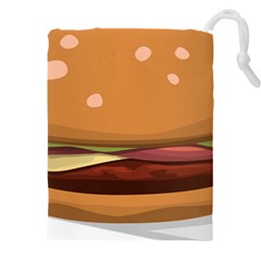 Hamburger-cheeseburger-burger-lunch Drawstring Pouch (4xl) by 99art