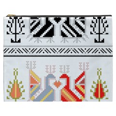 Bulgarian Folk Art Folk Art Cosmetic Bag (xxxl) by 99art