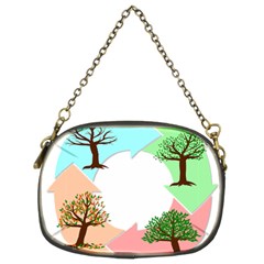 Seasons-of-the-year-year-tree Chain Purse (two Sides) by 99art