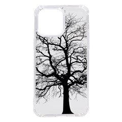 Tree-silhouette-winter-plant Iphone 14 Pro Max Tpu Uv Print Case
