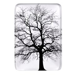 Tree-silhouette-winter-plant Rectangular Glass Fridge Magnet (4 Pack)