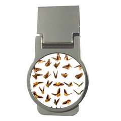 Butterfly Butterflies Insect Swarm Money Clips (round)  by 99art