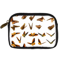 Butterfly Butterflies Insect Swarm Digital Camera Leather Case