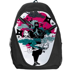 Japan Ninja-japanese-samurai-color- Backpack Bag by 99art