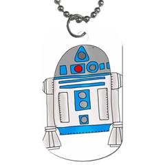 Technology-clip-art-r2d2 Dog Tag (one Side) by 99art