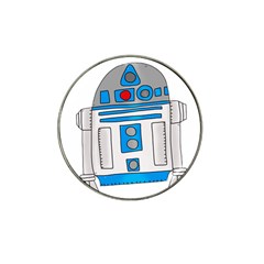 Technology-clip-art-r2d2 Hat Clip Ball Marker (4 Pack) by 99art