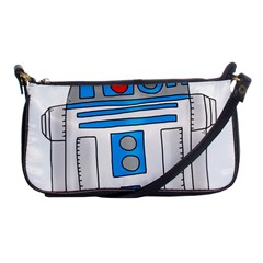 Technology-clip-art-r2d2 Shoulder Clutch Bag by 99art