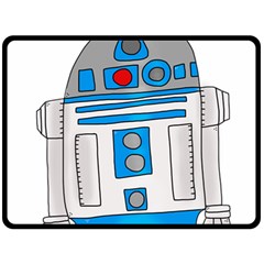 Technology-clip-art-r2d2 Fleece Blanket (large) by 99art