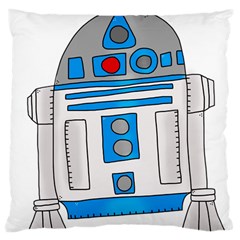 Technology-clip-art-r2d2 Large Cushion Case (one Side) by 99art