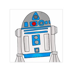 Technology-clip-art-r2d2 Square Satin Scarf (30  X 30 ) by 99art