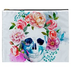 Day Of The Dead Skull Art Cosmetic Bag (xxxl) by 99art