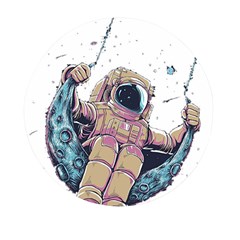 Drawing-astronaut Mini Round Pill Box (Pack of 3)