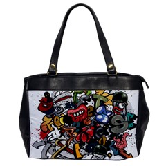 Mural Graffiti Paint Oversize Office Handbag by 99art