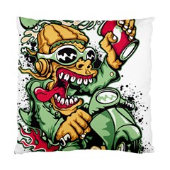 Scooter-motorcycle-graffiti Standard Cushion Case (two Sides) by 99art