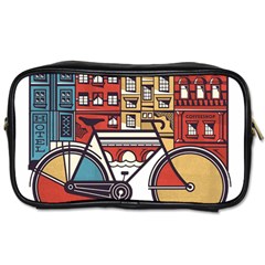 Amsterdam Graphic Design Poster Illustration Toiletries Bag (two Sides) by 99art