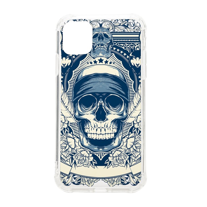 Skull Drawing iPhone 11 TPU UV Print Case