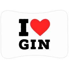 I Love Gin Velour Seat Head Rest Cushion by ilovewhateva