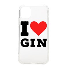I Love Gin Iphone 11 Tpu Uv Print Case by ilovewhateva