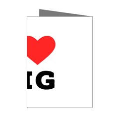 I Love Fig  Mini Greeting Cards (pkg Of 8) by ilovewhateva