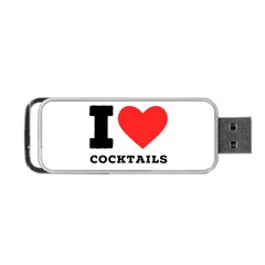 I Love Cocktails  Portable Usb Flash (one Side) by ilovewhateva