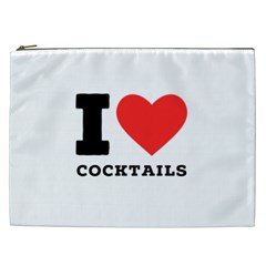 I Love Cocktails  Cosmetic Bag (xxl) by ilovewhateva