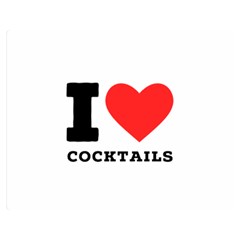 I Love Cocktails  Premium Plush Fleece Blanket (medium) by ilovewhateva