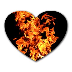 Live Coals Heart Mousepad by artworkshop