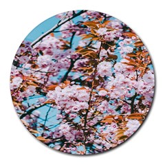 Nature Beautiful Rainbow Round Mousepad