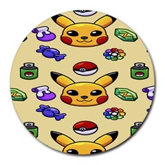 Pikachu Round Mousepad by artworkshop